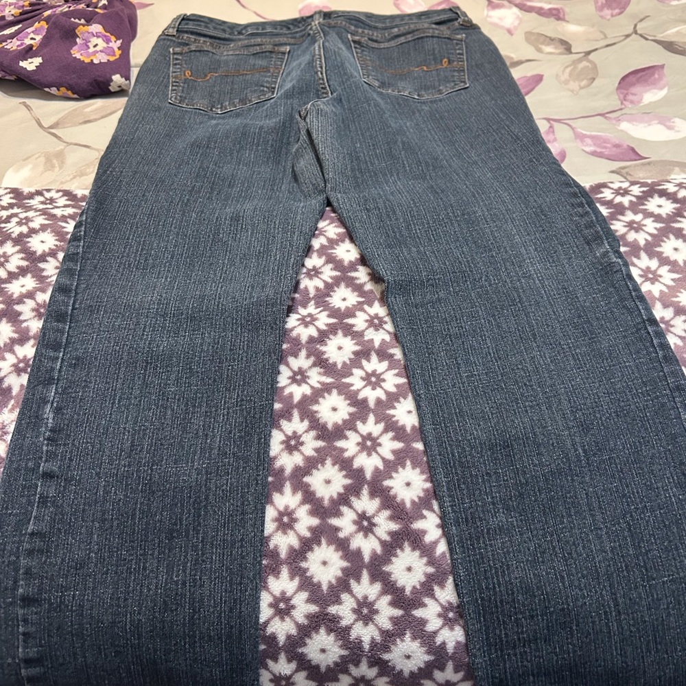 St. John's Bay Blue Straight Leg Jeans Classic Denim